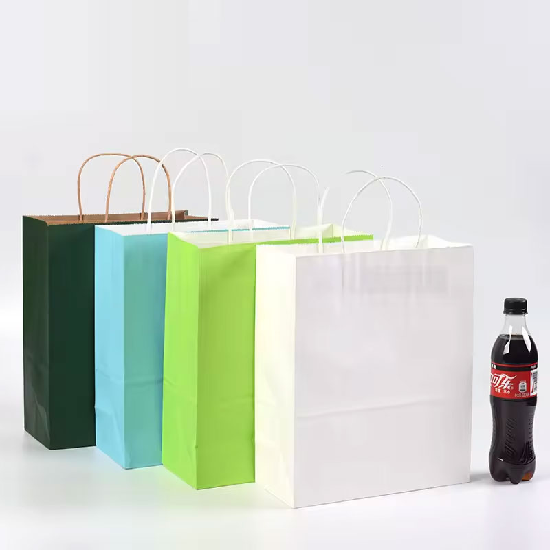 custom shopping paper kraft packaging bag